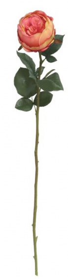 Gerimport umelý kvet ruža 70 x 10 cm ružová/žltá