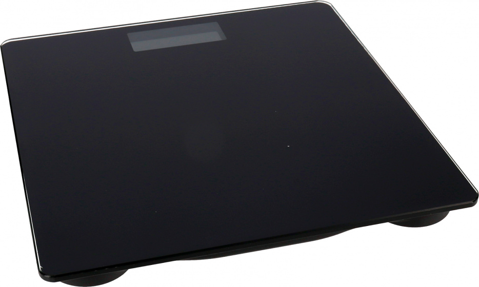Gerimport osobná váha digitálna 26 x 26 cm sklenená čierna