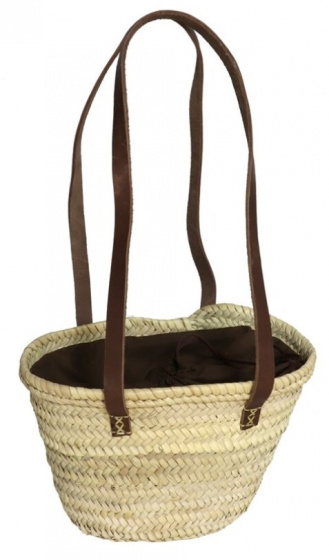 Gerimport plážová taška 10 litrová 30 x 20 x 18 cm trstinová hnedá/prírodná