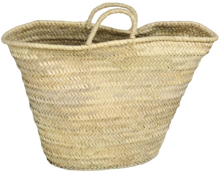 Gerimport plážová taška 34 x 16 x 51 cm 28 litrová trstinová prírodná