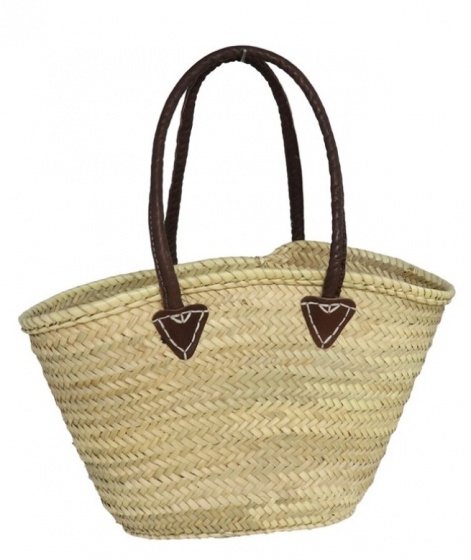 Gerimport plážová taška 36 litrov 45 x 30 x 27 cm trstinová hnedá/prírodná
