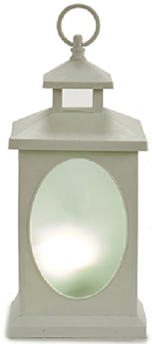 Giftdecor lampáš LED 14 x 29 x 14 cm biela