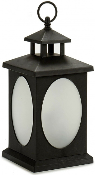 Giftdecor lampáš LED 14 x 29 x 14 cm čierna