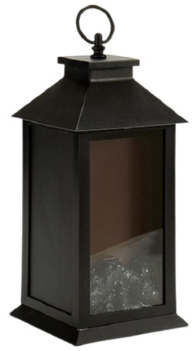 Giftdecor lampáš LED 14 x 30,5 x 14 cm čierna