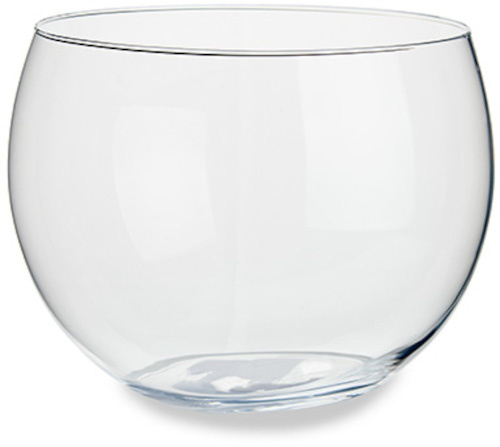 Giftdecor váza 25 x 19 cm sklo transparentné