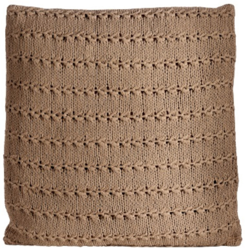 Giftdecor podsedák mašľa 60 x 60 cm vlna svetlo hnedá