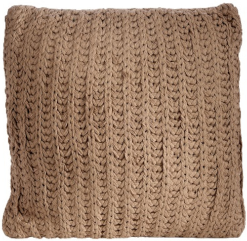 Giftdecor podsedák pruhovaný 45 x 45 cm vlna hnedá