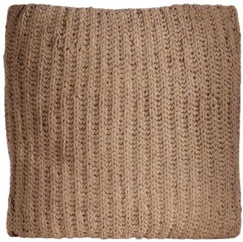 Giftdecor podsedák pruhovaný 60 x 60 cm vlna svetlo hnedá