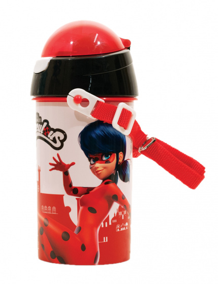 drinking cup Miraculous420 ml red/black