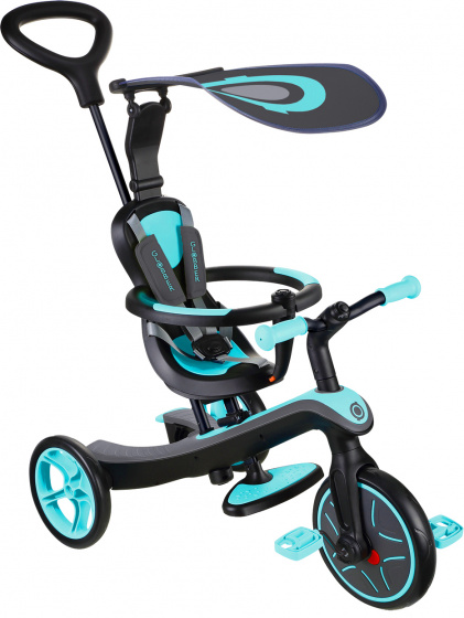 Globber Trike Explorer 4 in 1 Junior Blauw zwart - Foto 1