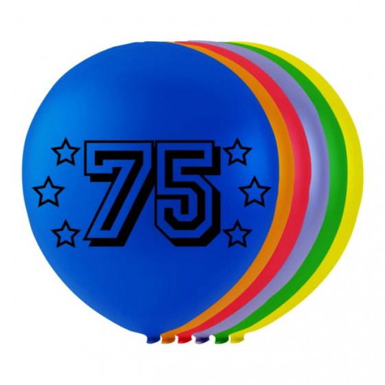 Wefiesta balóniky číslo 75 latex 80 cm 8 ks