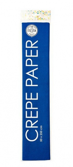 Globos crêpepapier 250 x 50 cm blauw
