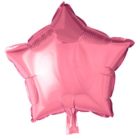 Wefiesta fóliový balónik hviezda 46 cm ružový