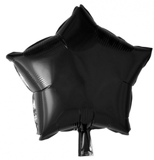 Wefiesta fóliový balónik hviezda čierny 46 cm
