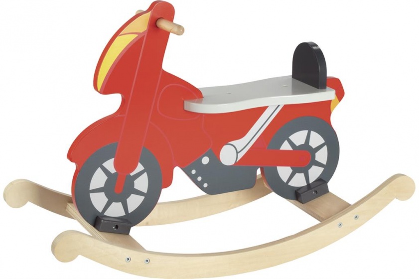 Goki hobbelfiguur rocking motor junior rood 52 x 78 cm