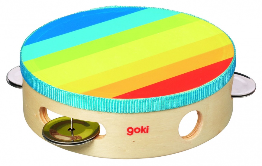 Goki Wood Tambourine 14.5 cm