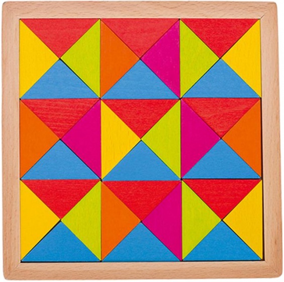 Goki legpuzzel rainbow 15,5 cm junior hout 37 delig