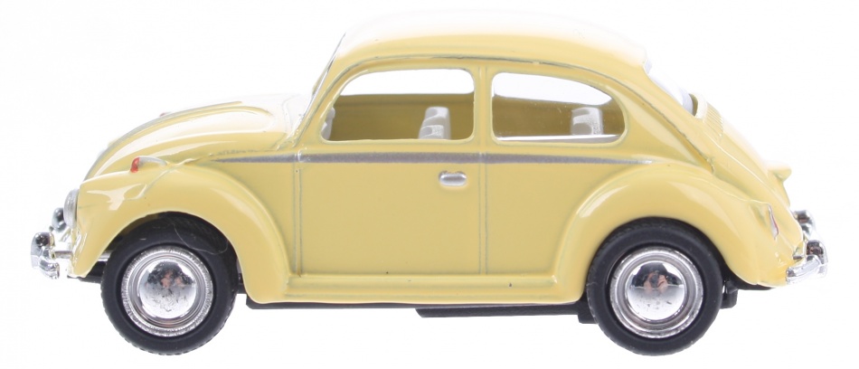 Goki volkswagen classical beetle (1967) geel 6,5 cm