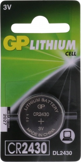 GP CR2430 lítiové gombíkové batérie 3V každá