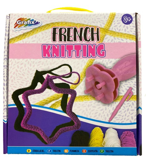 Grafix knutselset breien junior wol 3 delig