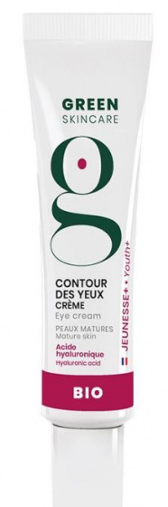 Green Skincare očný krém Youth+ dámy 15 ml vegánska biela