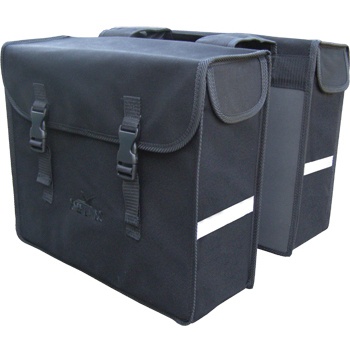 Greenlands dubbele fietstas canvas 34l zwart