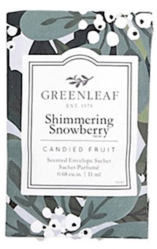 Greenleaf prosecco Plum 9 cm drevená ružová vonná taštička