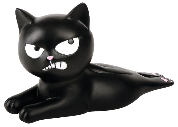 Grumpy Cat zarážka Ed The Cat 13 x 7 cm čierna