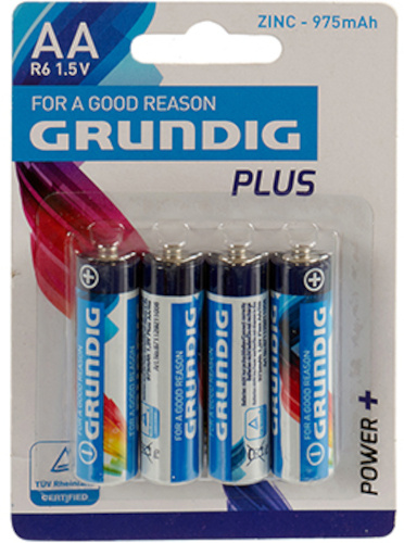 Grundig batérie Plus AA R6 1,5V zinkové 4 ks