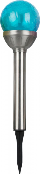 Grundig vonkajšia lampa solárny ľad osvetlenie 8 x 34cm nerezová oceľ modrá