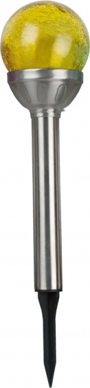Grundig vonkajšia lampa solárne led svetlo 8 x 34 cm nerezová žltá
