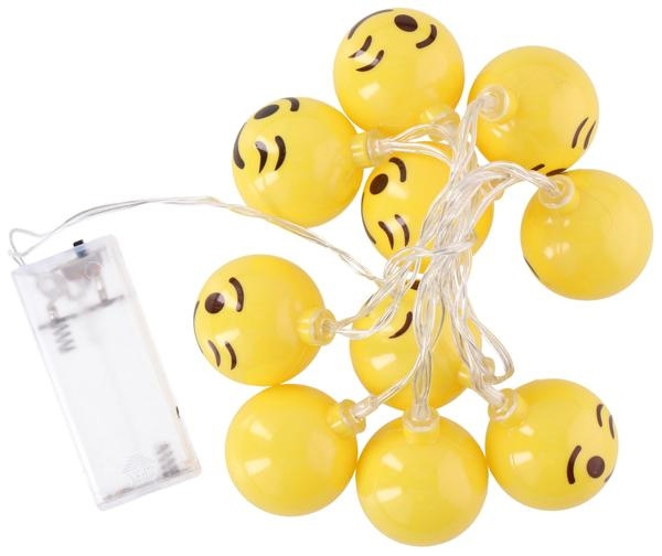 Grundig dekorácia osvetlenie emoji 120 cm žltá