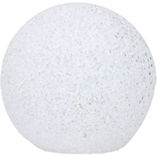 Grundig vianočná guľa led 14,5 cm plastová biela