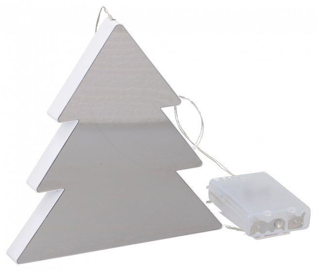 Grundig zrkadlo na vianočný stromček led 22,0 x 18,5 x 3,0 cm sivá/hnedá