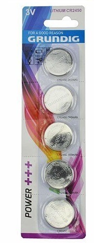 Grundig knoblíková batéria CR2450 500 mAh 5 kusov