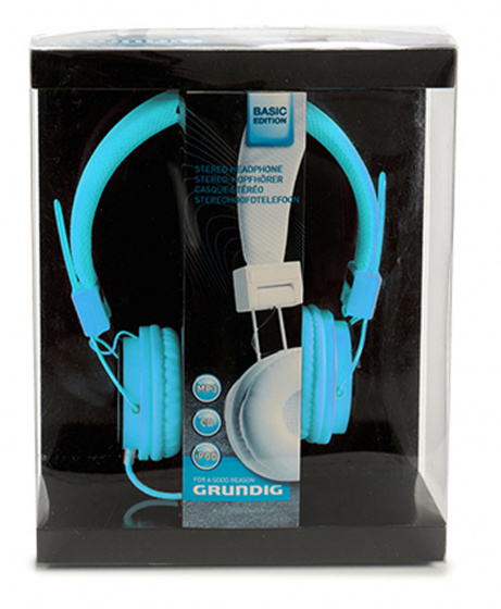 Grundig slúchadlá Basic Edition 105 dB 3,5 mm guma modrá
