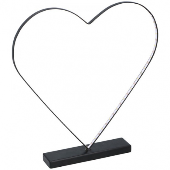 Grundig lampa srdce 37 led 42 x 41,5 cm čierna