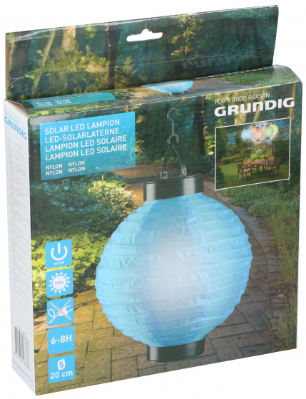 Grundig lampion solárne LED osvetlenie? 20 modré