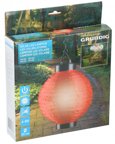 Grundig lampáš solárne led osvetlenie? 20 červená