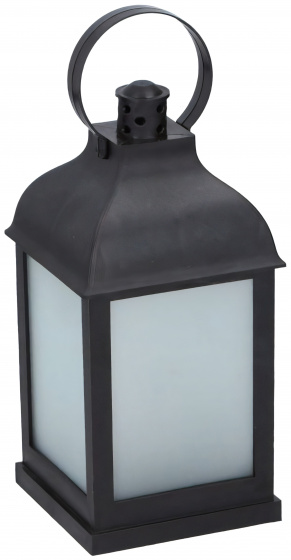 Grundig lampáš s led sviečkou 25 x 10 cm čierna 2-dielna