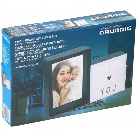 Grundig light box fotorámik led 85 písmen/symbolov 19 x 27 cm