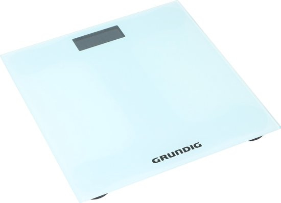 Grundig osobná váha 28 cm sklenená biela