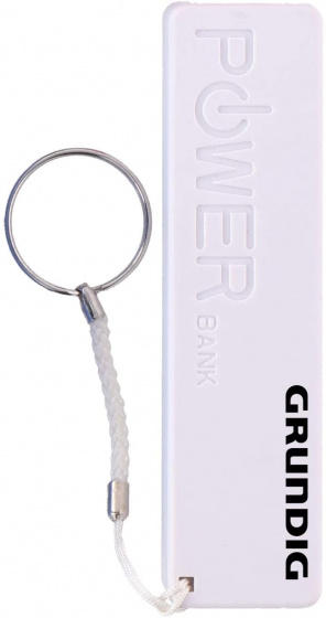 Grundig power banka USB 1800 mAH 9,5 cm biela 3-dielna USB nabíjačka