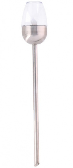 Grundig Solárna lampa plameňová LED 38,5 cm nerezová strieborná