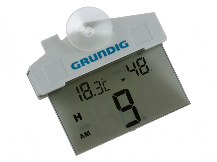 Grundig vonkajší teplomer 11 x 9 cm strieborný