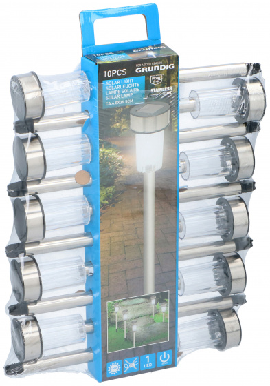 Grundig záhradná lampa solárna ?4,8x36,5cm 10 kusov