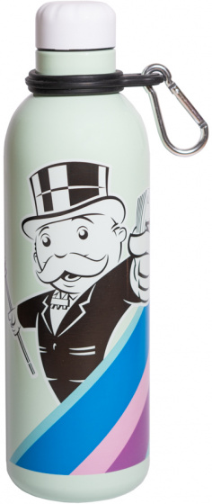 Grupo Erik fľaša na pitie Monopoly 500 ml 7 x 25 cm RVS svetlo zelená
