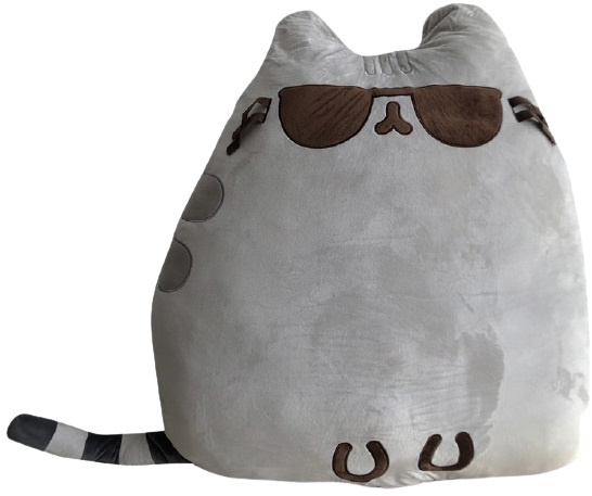 Grupo Erik podlahový vankúš Pusheen Cool 90 cm polyester sivý