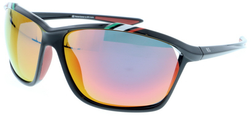 H.I.S slnečné okuliare polarizované unisex obdĺžnikové čierne/oranžové