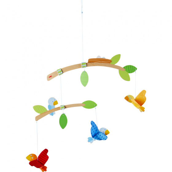Haba mobiel vogeltjes junior 60 x 50 cm hout/polyester Haba mobiel vogeltjes junior 60 x 50 cm hout/polyester